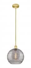 Innovations Lighting 616-1S-SG-G1213-12SM - Athens Deco Swirl - 1 Light - 12 inch - Satin Gold - Cord hung - Mini Pendant