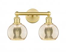 Innovations Lighting 616-2W-SG-G128-6 - Athens - 2 Light - 15 inch - Satin Gold - Bath Vanity Light