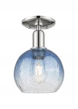 Innovations Lighting 716-1C-PN-G483-8SB - Brookhaven Globe - 1 Light - 6 inch - Polished Nickel - Semi-Flush Mount