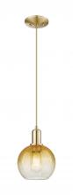 Innovations Lighting 716-1P-CB-G483-8AM - Brookhaven Globe - 1 Light - 6 inch - Champagne Bronze - Cord hung - Mini Pendant