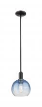 Innovations Lighting 716-1S-BK-G483-8SB - Brookhaven Globe - 1 Light - 6 inch - Matte Black - Mini Pendant