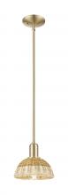 Innovations Lighting 716-1S-CB-NBD2-75-NAT - Natural Ballston Dome - 1 Light - 6 inch - Champagne Bronze - Mini Pendant