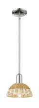 Innovations Lighting 716-1S-PC-NBD2-75-NAT - Natural Ballston Dome - 1 Light - 6 inch - Polished Chrome - Mini Pendant