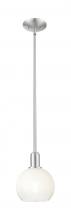 Innovations Lighting 716-1S-SN-G483-8OP - Brookhaven Globe - 1 Light - 6 inch - Brushed Satin Nickel - Mini Pendant