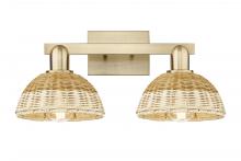Innovations Lighting 716-2W-CB-NBD2-75-NAT - Natural Ballston Dome - 2 Light - 16 inch - Champagne Bronze - Bath Vanity Light