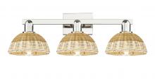 Innovations Lighting 716-3W-PN-NBD2-75-NAT - Natural Ballston Dome - 3 Light - 26 inch - Polished Nickel - Bath Vanity Light