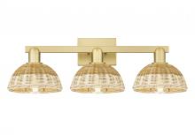 Innovations Lighting 716-3W-SG-NBD2-75-NAT - Natural Ballston Dome - 3 Light - 26 inch - Satin Gold - Bath Vanity Light