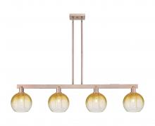 Innovations Lighting 716-4I-AC-G483-8AM - Brookhaven Globe - 4 Light - 48 inch - Antique Copper - Cord hung - Island Light