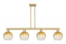 Innovations Lighting 716-4I-BB-G483-8AM - Brookhaven Globe - 4 Light - 48 inch - Brushed Brass - Cord hung - Island Light