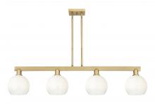 Innovations Lighting 716-4I-BB-G483-8OP - Brookhaven Globe - 4 Light - 48 inch - Brushed Brass - Cord hung - Island Light