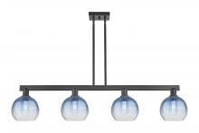 Innovations Lighting 716-4I-BK-G483-8SB - Brookhaven Globe - 4 Light - 48 inch - Matte Black - Cord hung - Island Light