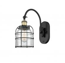 Innovations Lighting 918-1W-BAB-G52-CE - Bell Cage - 1 Light - 6 inch - Black Antique Brass - Adjustable Swing Arm