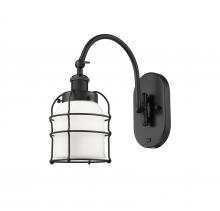 Innovations Lighting 918-1W-BK-G51-CE - Bell Cage - 1 Light - 6 inch - Matte Black - Adjustable Swing Arm