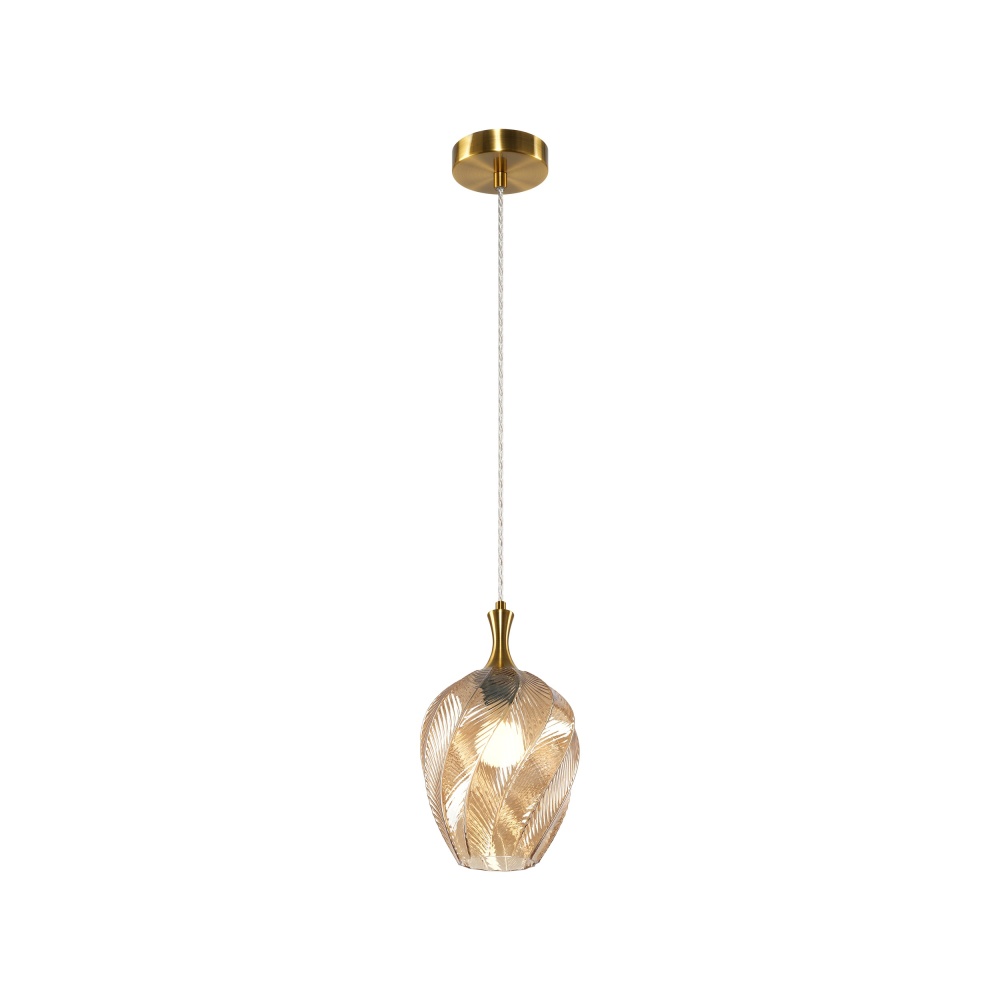 Eesha Aged Gold Brass Pendant