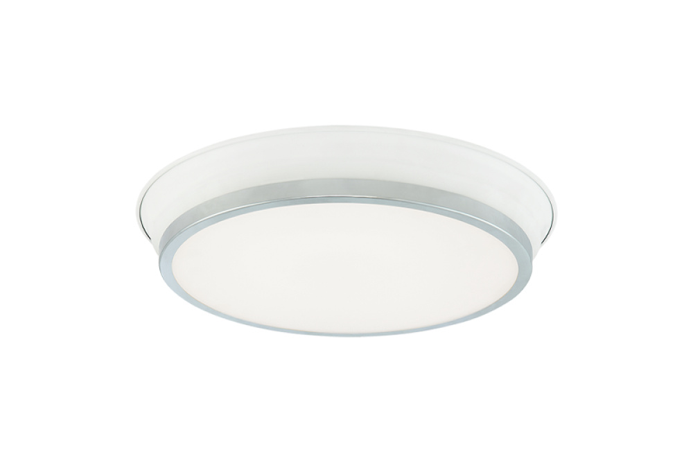 Jaxx White + Chrome Ceiling Mount
