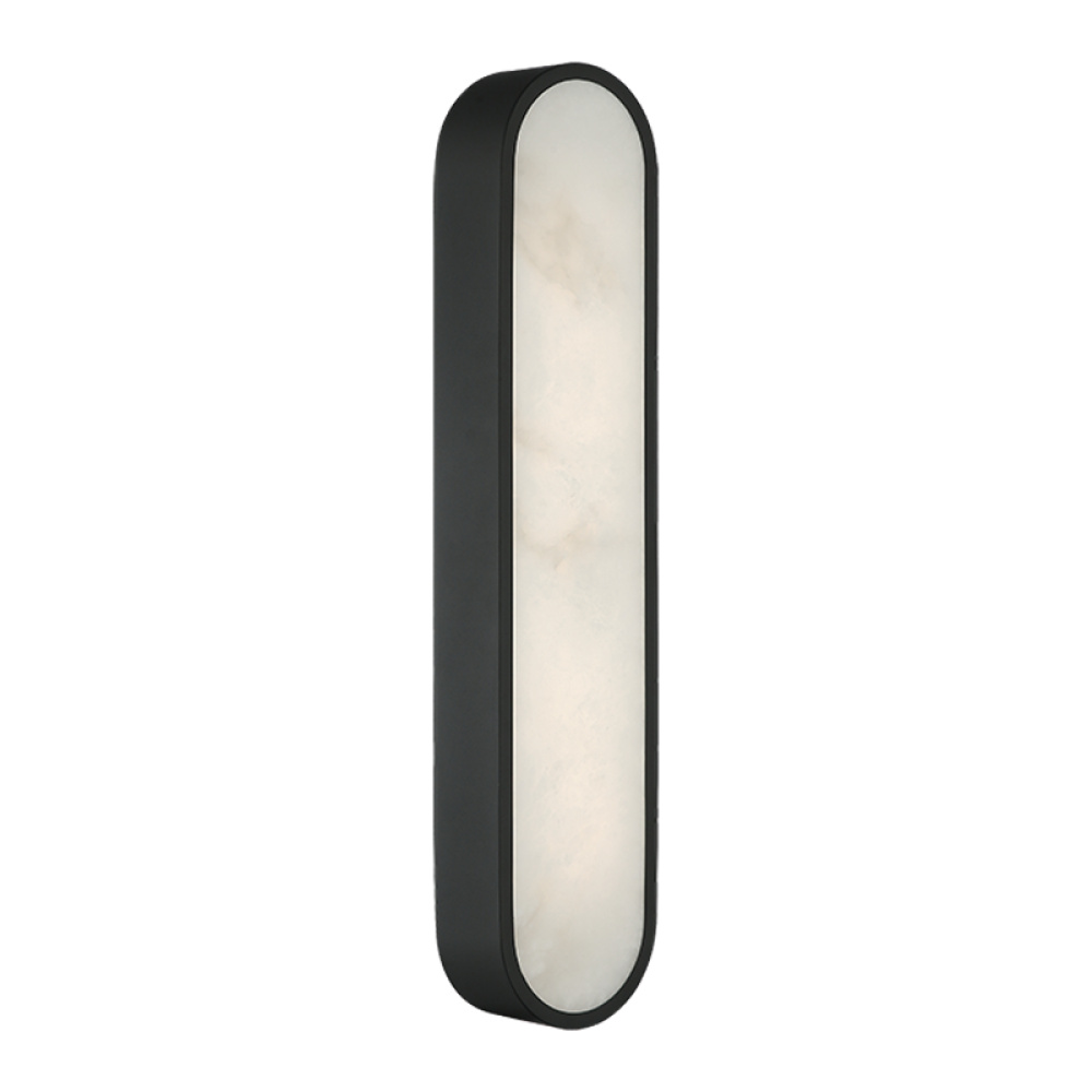 Marblestone Matte Black Wall Sconce