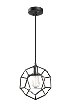 Matteo Lighting C54601RB - Geometry Series Rusty Black Pendant