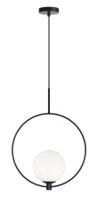 Matteo Lighting C71311BKOP - Averley Black Pendant