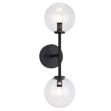 Matteo Lighting W81702BKCL - Novo Black Wall Sconce