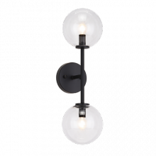 Matteo Lighting W81702BKCL - Novo Black Wall Sconce