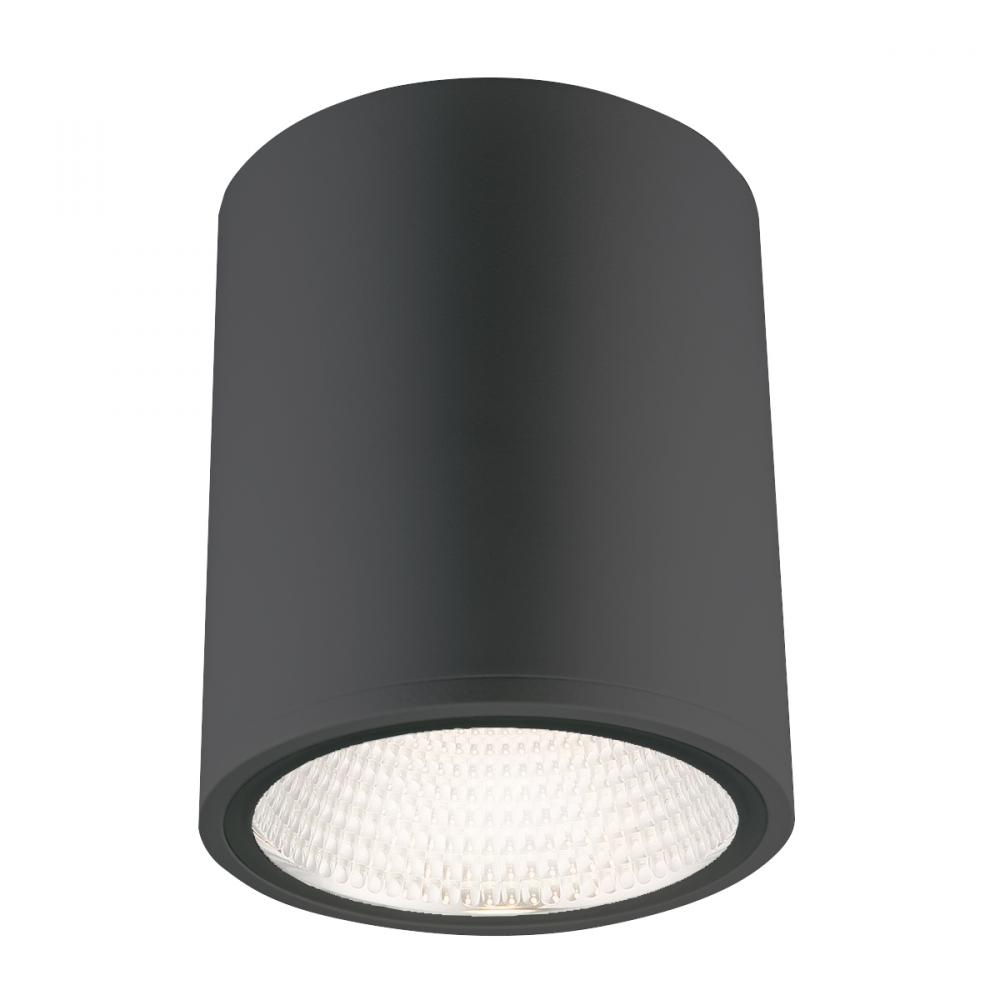 CASK,1LT LED FLUSHMOUNT,8W,BLK
