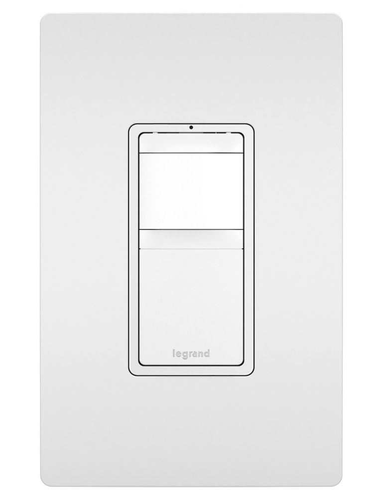 radiant Single-Pole 3-Way Vacancy Sensor, White