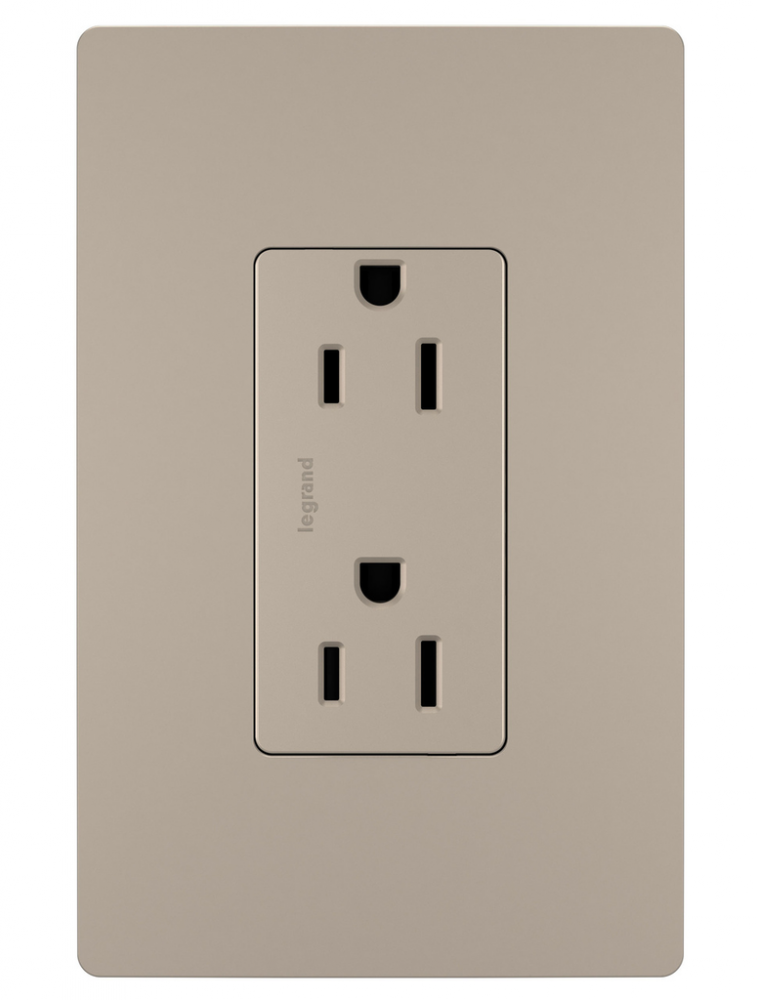 radiant Tamper-Resistant Outlet, Nickel (12 pack) (12 pack)