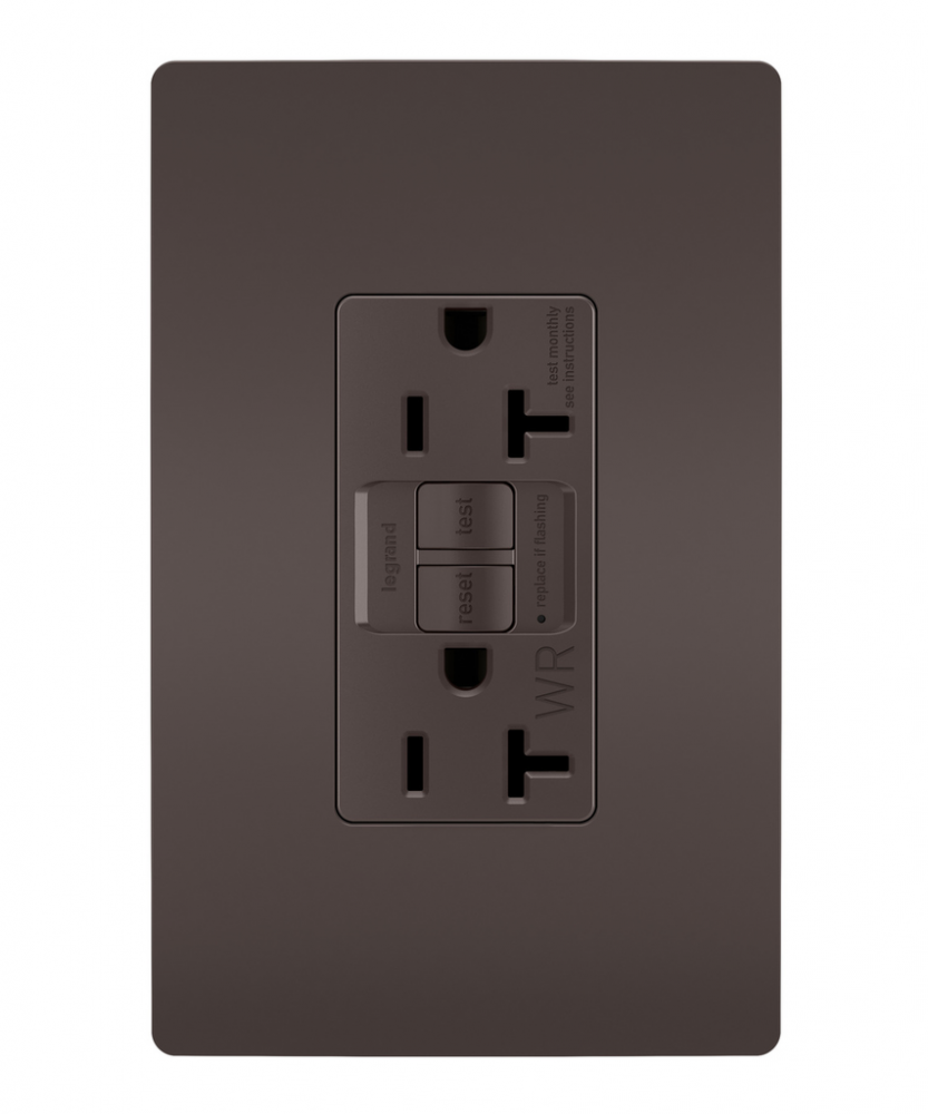 radiant Tamper-Resistant Weather-Resistant 20A Duplex Self-Test GFCI Receptacles wt SafeLock Pro
