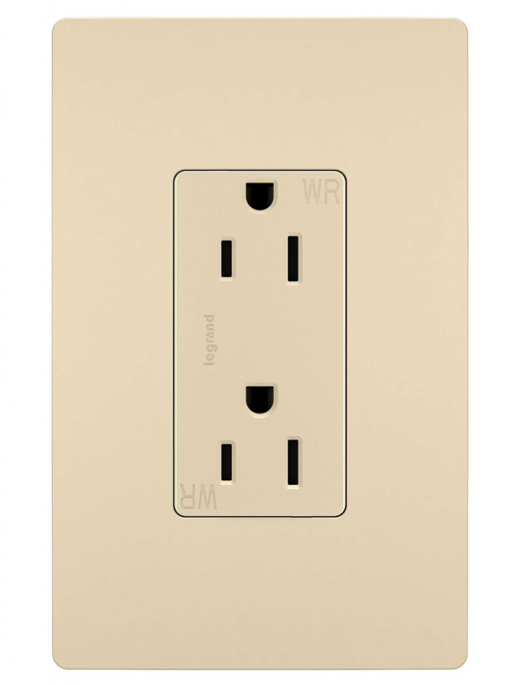 radiant Outdoor Outlet, Ivory (10 pack) (10 pack)
