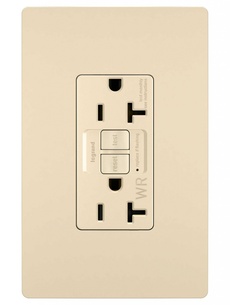 radiant Tamper-Resistant Weather-Resistant 20A Duplex Self-Test GFCI Receptacles wt SafeLock Pro