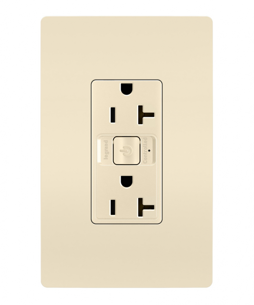 radiant Smart 20A Outlet with Netatmo, Light Almond