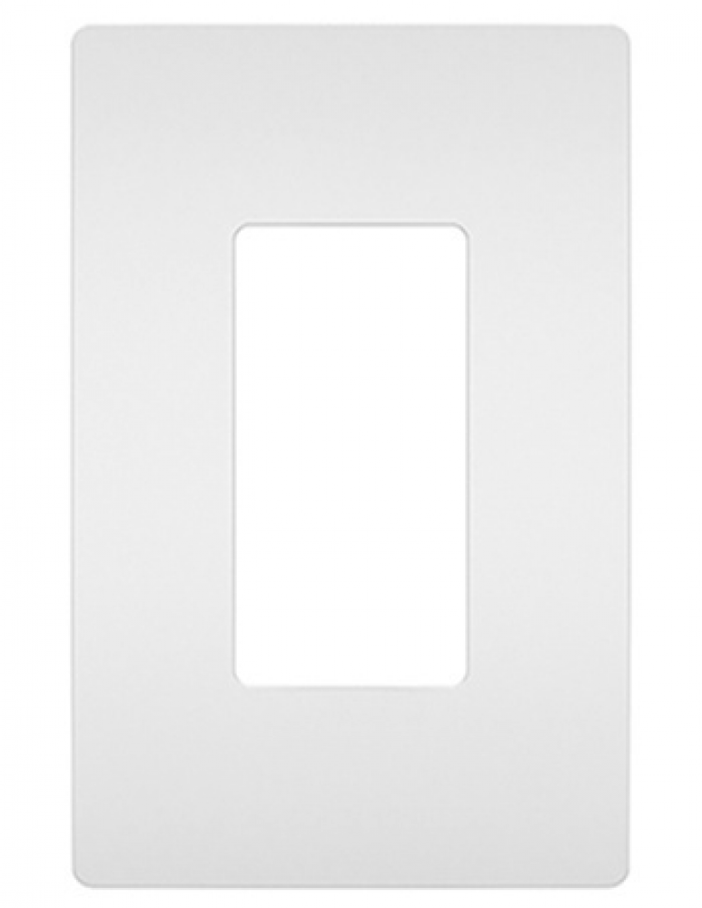 radiant One-Gang Screwless Wall Plate, White