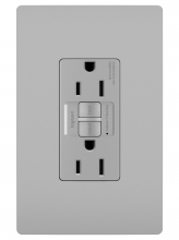 Legrand Radiant 1597TRGRYCCD4 - radiant? Tamper-Resistant 15A Duplex Self-Test GFCI Receptacles with SafeLock? Protection, Gray