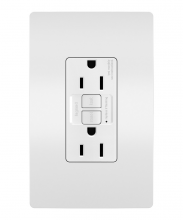 Legrand Radiant 1597WCCD12 - radiant? 15A Duplex Self-Test GFCI Receptacles with SafeLock? Protection, White