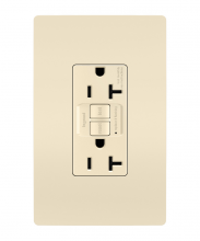 Legrand Radiant 2097LA3PKCC4 - radiant? 20A Duplex Self-Test GFCI Receptacles with SafeLock? Protection, Light Almond 3-Pack