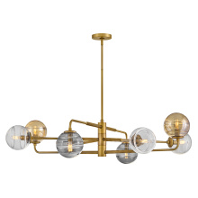 Fredrick Ramond Merchant FR30508HBR - Large Adjustable Single Tier Chandelier